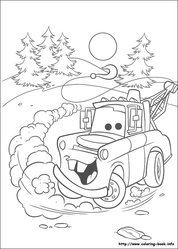 Plansa de colorat cu Cars pixar 166 75